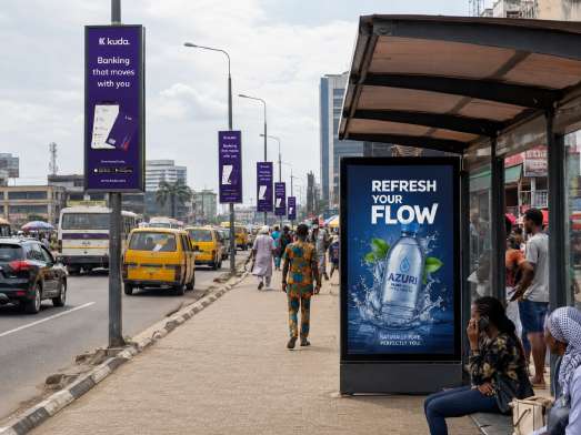 Street-level bus shelters