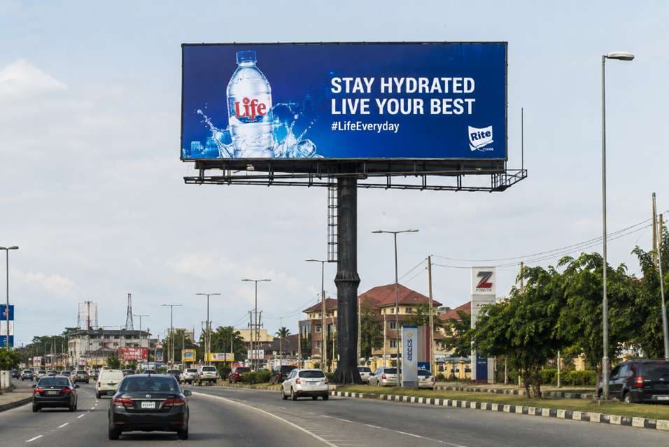 Unipole billboards